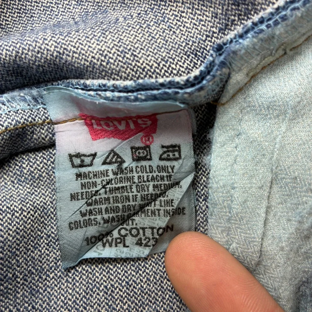 Vintage Levis 501 Straight Jeans Men 40x31 Blue Fade Button Fly Y2K 90s Made USA